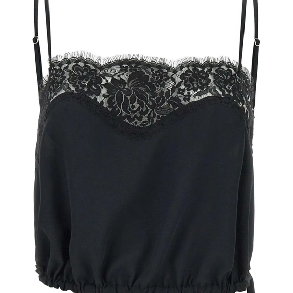 NWT! Elisabetta Franchi Silk Lace Camisole - Picture 1 of 12